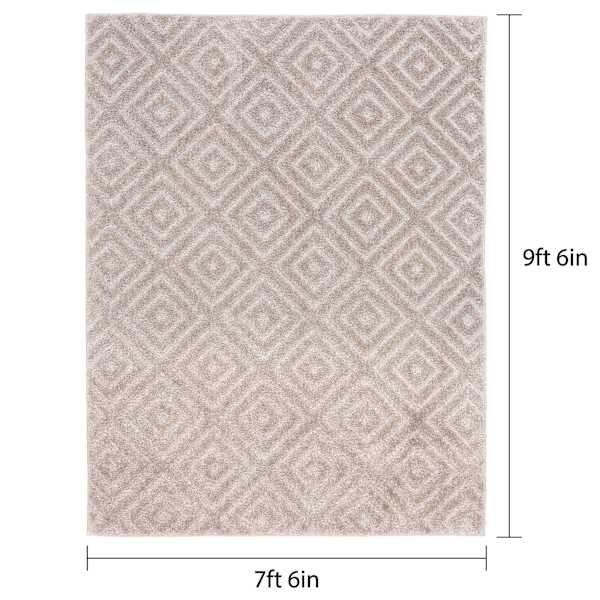 (D604) Waterford Ronin Parchment Area Rug, 8x9