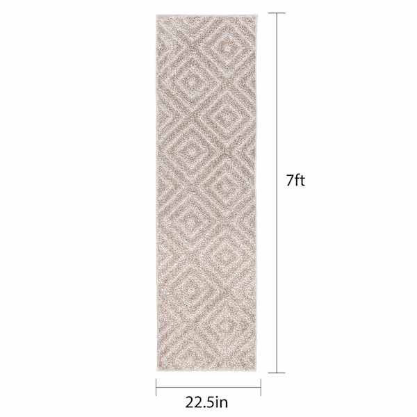 (D604) Waterford Ronin Parchment Runner, 2x7