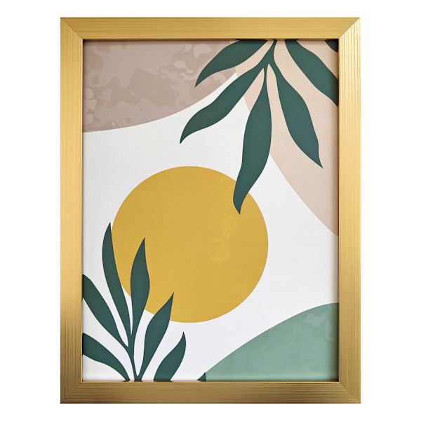 Glass Framed Botanicals Print Wall Art, 14x18