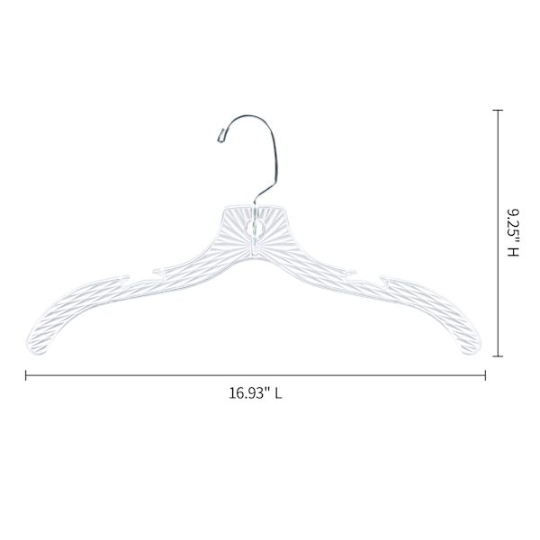 5-Piece Blouse Hangers, Crystal