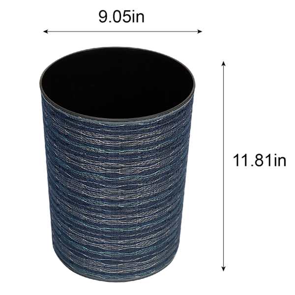 Deco Wrap Wastebasket, Navy Blue
