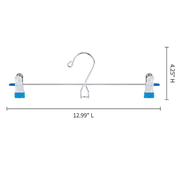 4-Piece Blue Gel-Grip Pant Hanger