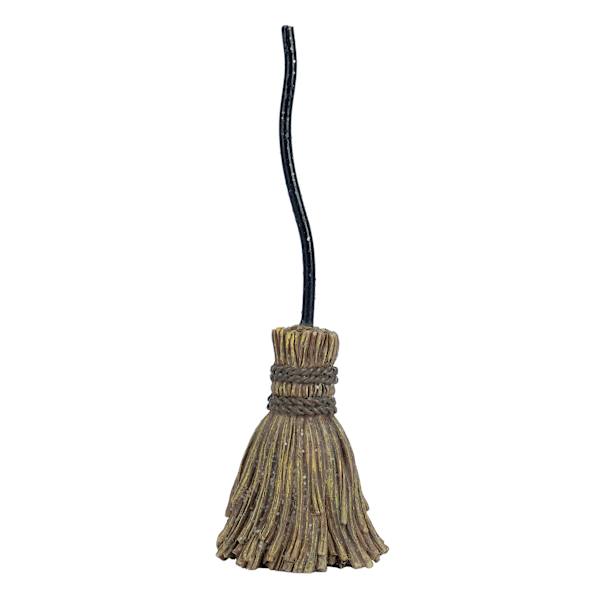 Spellbound Witch's Broom Finial, 8.5"