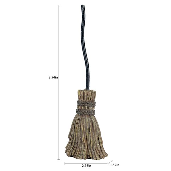 Spellbound Witch's Broom Finial, 8.5"