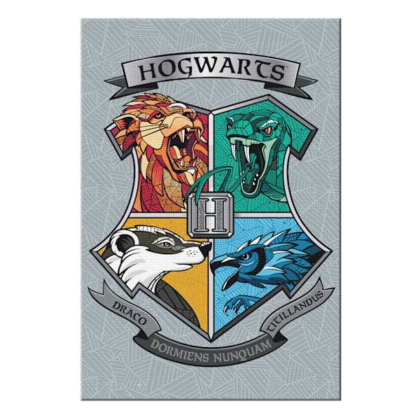 Harry Potter Hogwarts Crest Canvas Wall Art, 13x19
