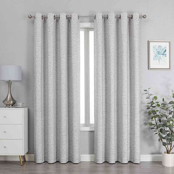 Sun Shield Brown Blackout Grommet Curtain Panel, 84"