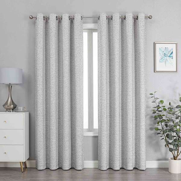 Sun Shield Burke Brown Blackout Grommet Single Curtain Panel, 95"