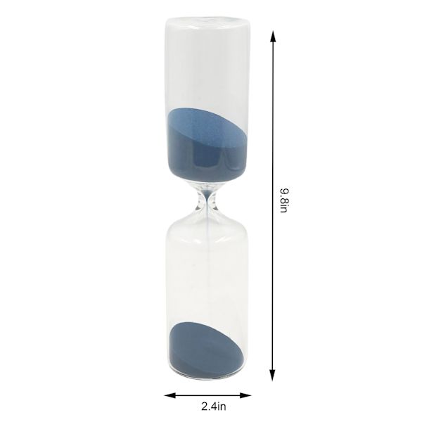 Blue Sand Hourglass, 10"