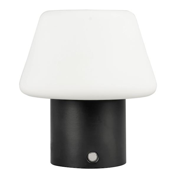 White Ceramic Mushroom Lamp, 8"