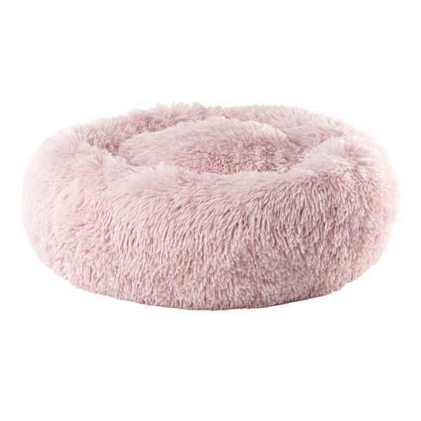 Round Pink Eyelash Pet Cuddler, 23"