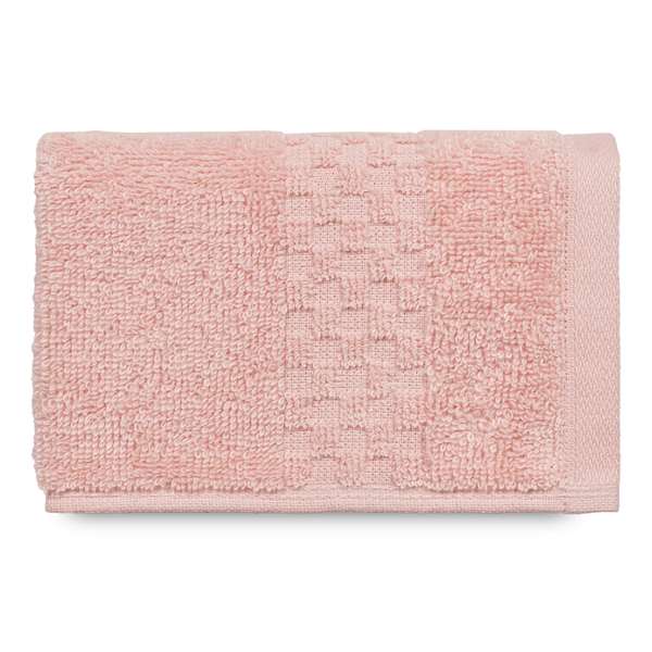 Tiny Dreamers Pink Cotton Washcloth, 13"