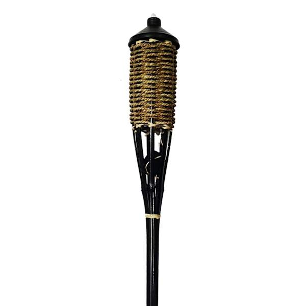 Woven Bamboo Rope Garden Torch, 59"