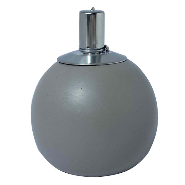 Grey Round Tabletop Torch, 6"