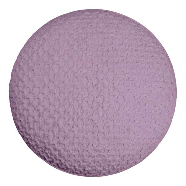 Honeybloom Purple Woven Round Throw Pillow, 16"