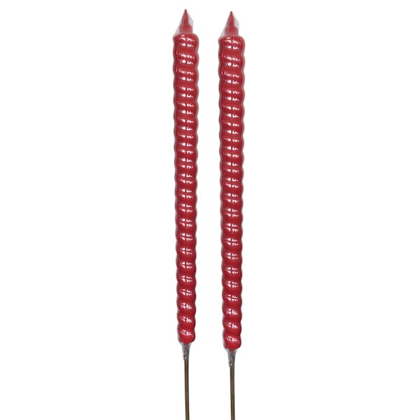 Sunny Club 2-Pack Red Citronella Flare Candle, 7.5oz