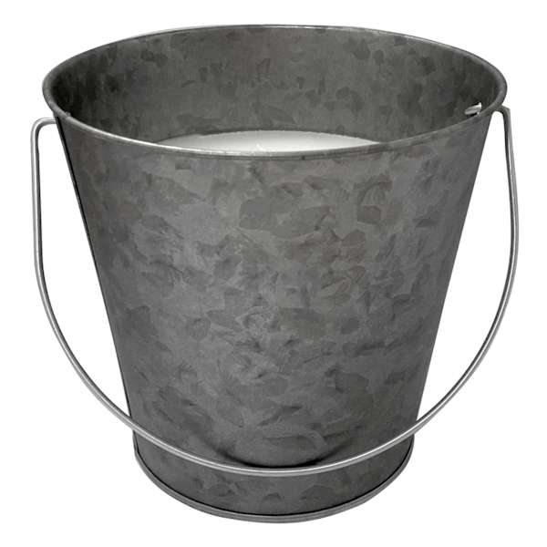 Galvanized Metal Citronella Bucket Candle, 12oz