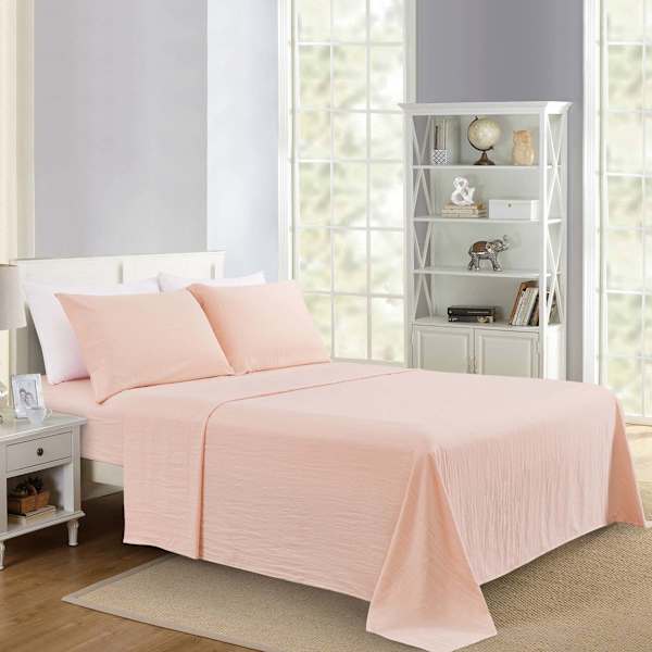 4-Piece Peachy Keen Super Soft Microfiber Sheet Set, King