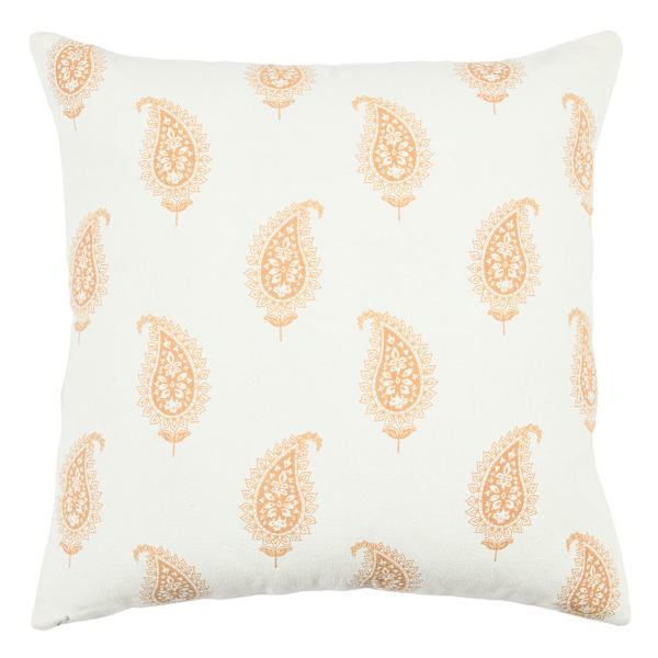 Honeybloom Paisley Print Throw Pillow, 18"