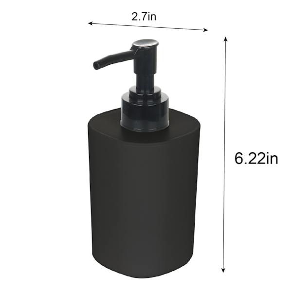 3-Piece Black Countertop Accessories Set