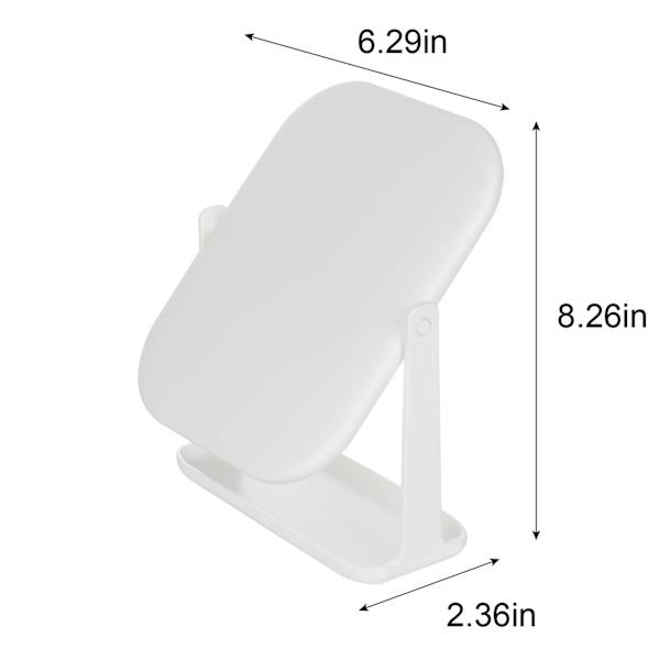 White Single Side Counter Vanity Mirror