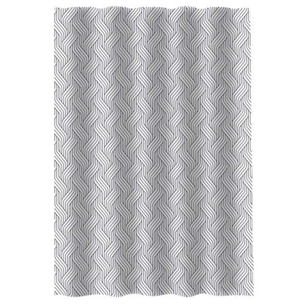 Crosby St. Lafayette Grey Shower Curtain, 72"