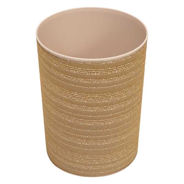 Winslow Gold Round Trash Bin, 10l