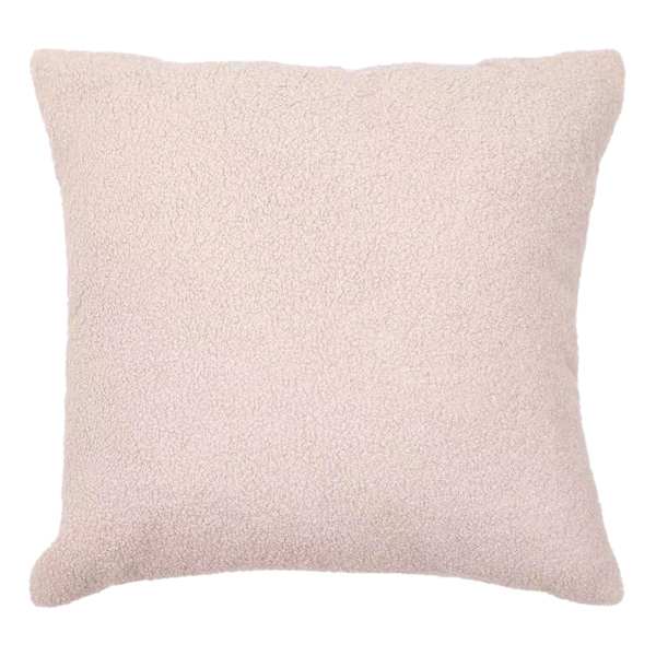 Honeybloom Brown Teddy Boucle Throw Pillow, 18"