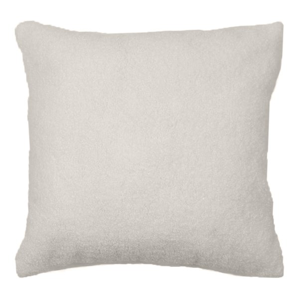 Honeybloom Taupe Teddy Boucle Throw Pillow, 18"
