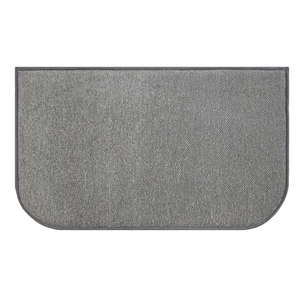 Grey Woven Chenille Washable Kitchen Mat, 20x34