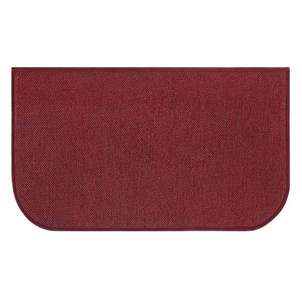 Red Woven Chenille Washable Kitchen Mat, 20x34