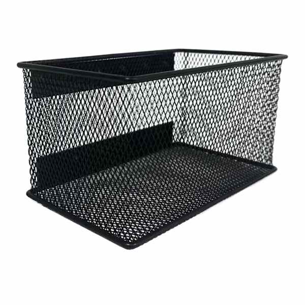 Black Metal Mesh Magnetic Organizer, Medium