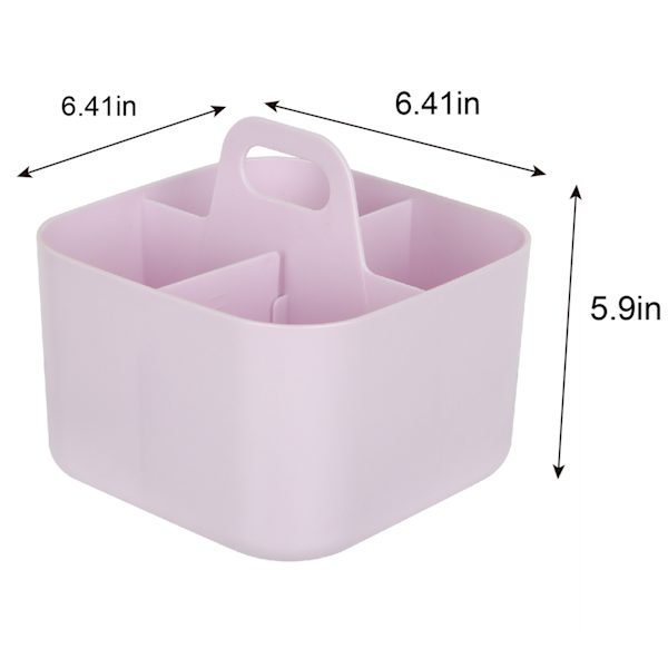 4-Compartment Office Caddy Organizer, Lavender