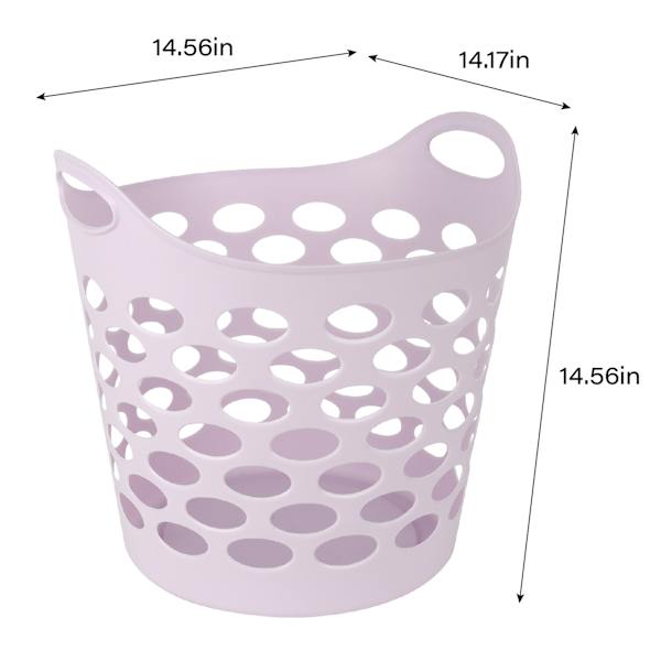 Lavender Flexible Laundry Hamper, 30l