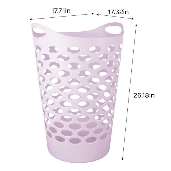Lavender Flexible Laundry Hamper, 60l