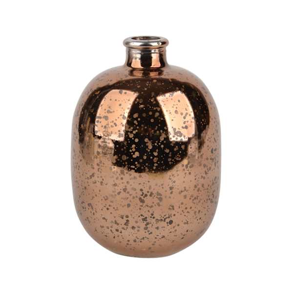 Brown Mercury Glass Bud Vase, 5.5"