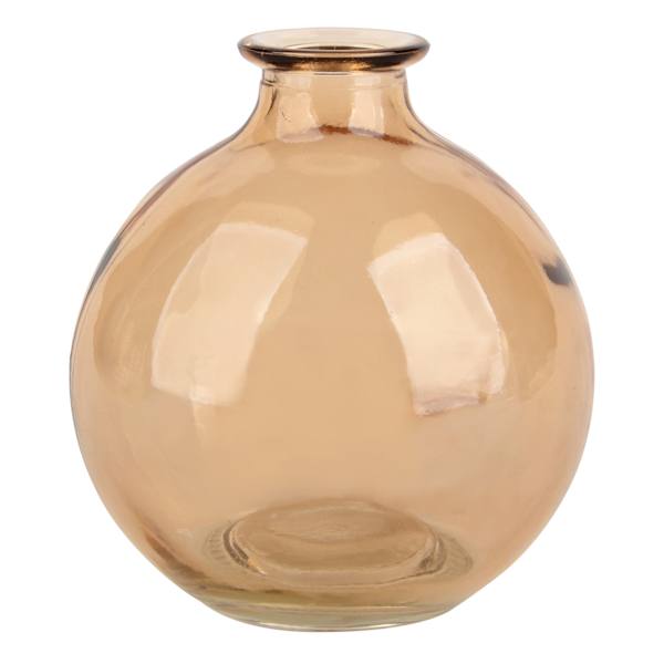 Yellow Glass Bud Vase, 5"
