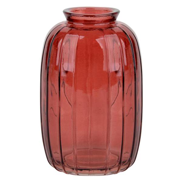 Red Glass Bud Vase, 5"