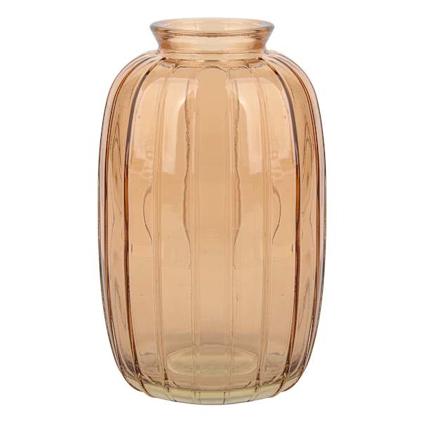Orange Glass Bud Vase, 5"