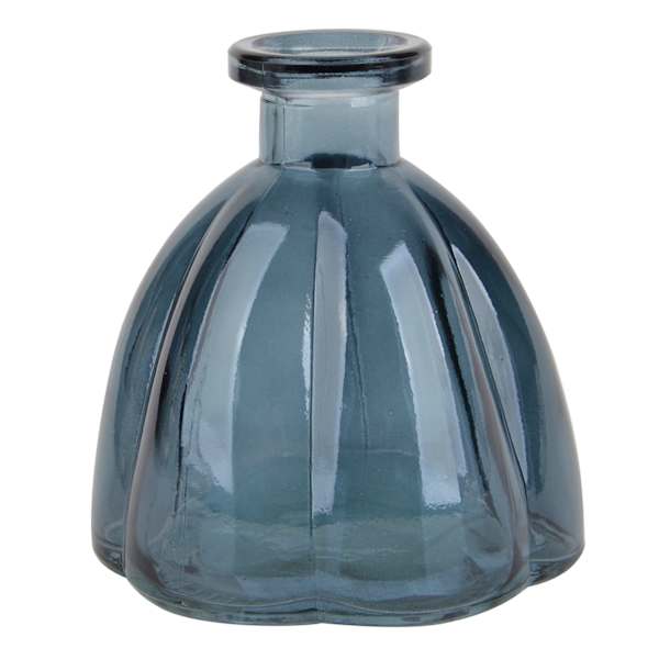 Blue Glass Bud Vase, 4"