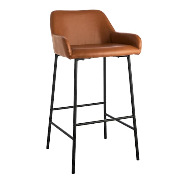 Honeybloom Destin Barstool, Cognac