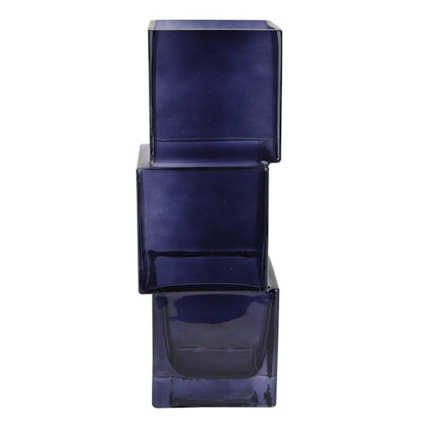 Crosby St. Navy Blue Glass Vase, 11"