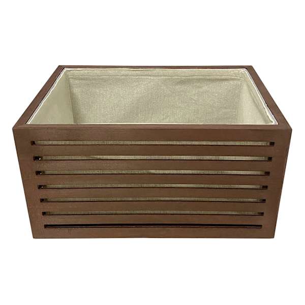 Crosby St. Wooden Storage Crate with Removable Liner, Medium