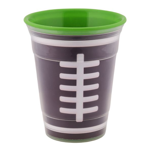 Football Double Wall Party Cup, 16oz
