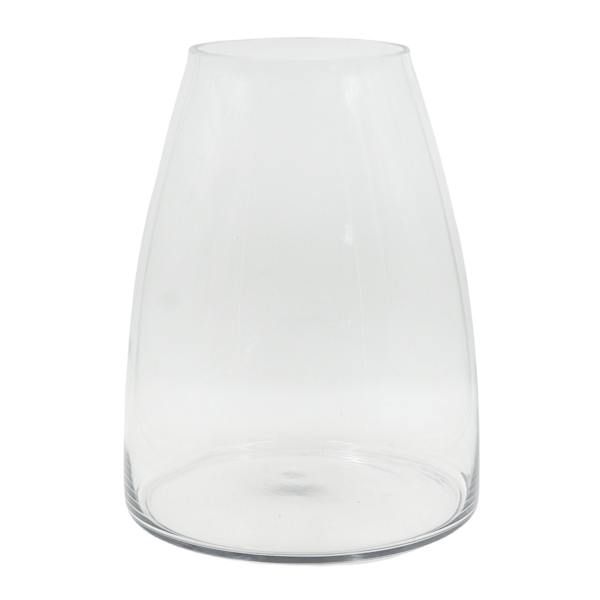 Oversized Clear Glass Vase, 15"