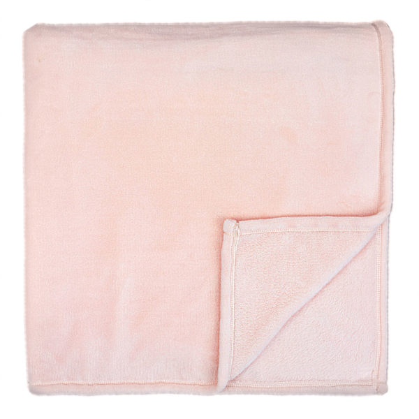 Pink Plush Bed Blanket, Full/Queen