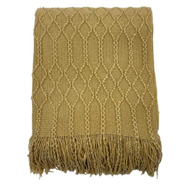 Beverly Brown Throw Blanket, 50x60