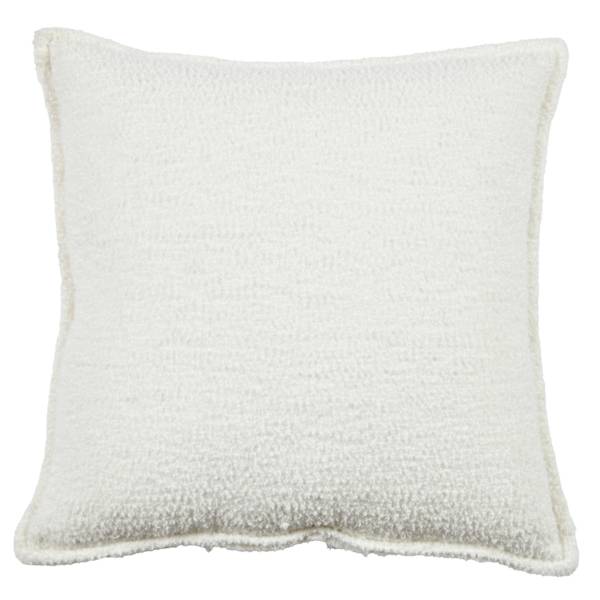 Crosby St. White Soft Textured Boucle Throw Pillow, 18"
