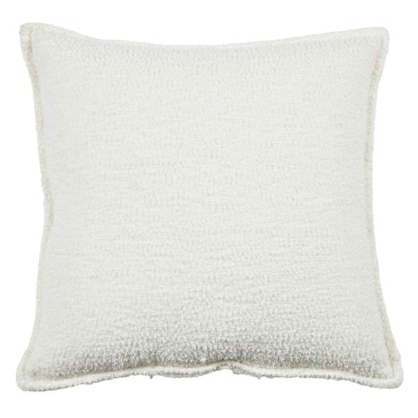 Crosby St. White Soft Textured Boucle Throw Pillow, 24"