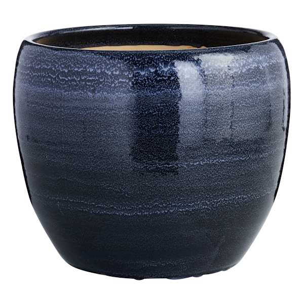 Found & Fable Blue Foshan Ceramic Outdoor Planter, Large