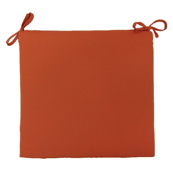 Terracotta Canvas Outdoor Square Seat Cushion